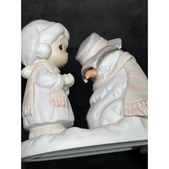 Precious Moments Figurine "We're Going to Miss You" Melting Snowman 1990 - Picture 5 of 6